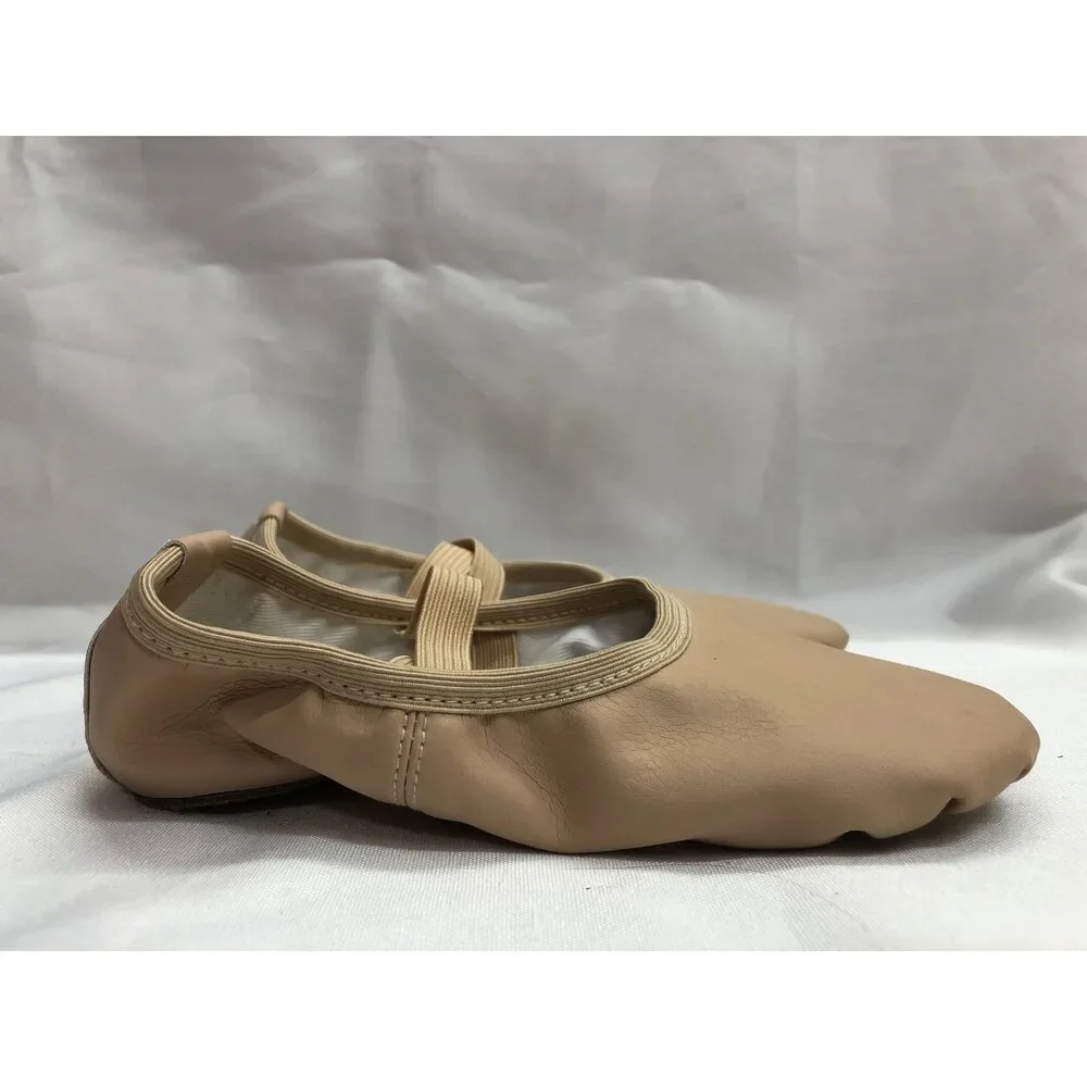 Pre-Owned Dance Ballet Shoes Stelle 2M Leather Single Strap Full Sole